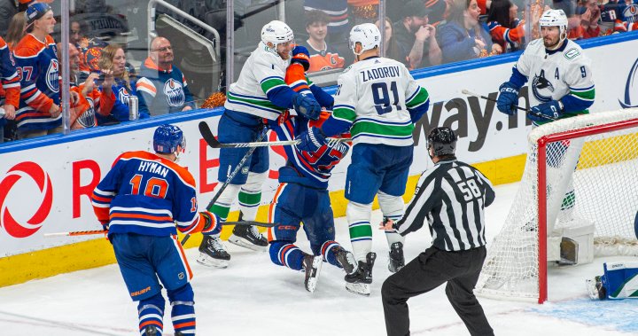Obrońca Canucks Nikita Zadorov został ukarany grzywną za sprawdzanie Oilers Connora McDavida