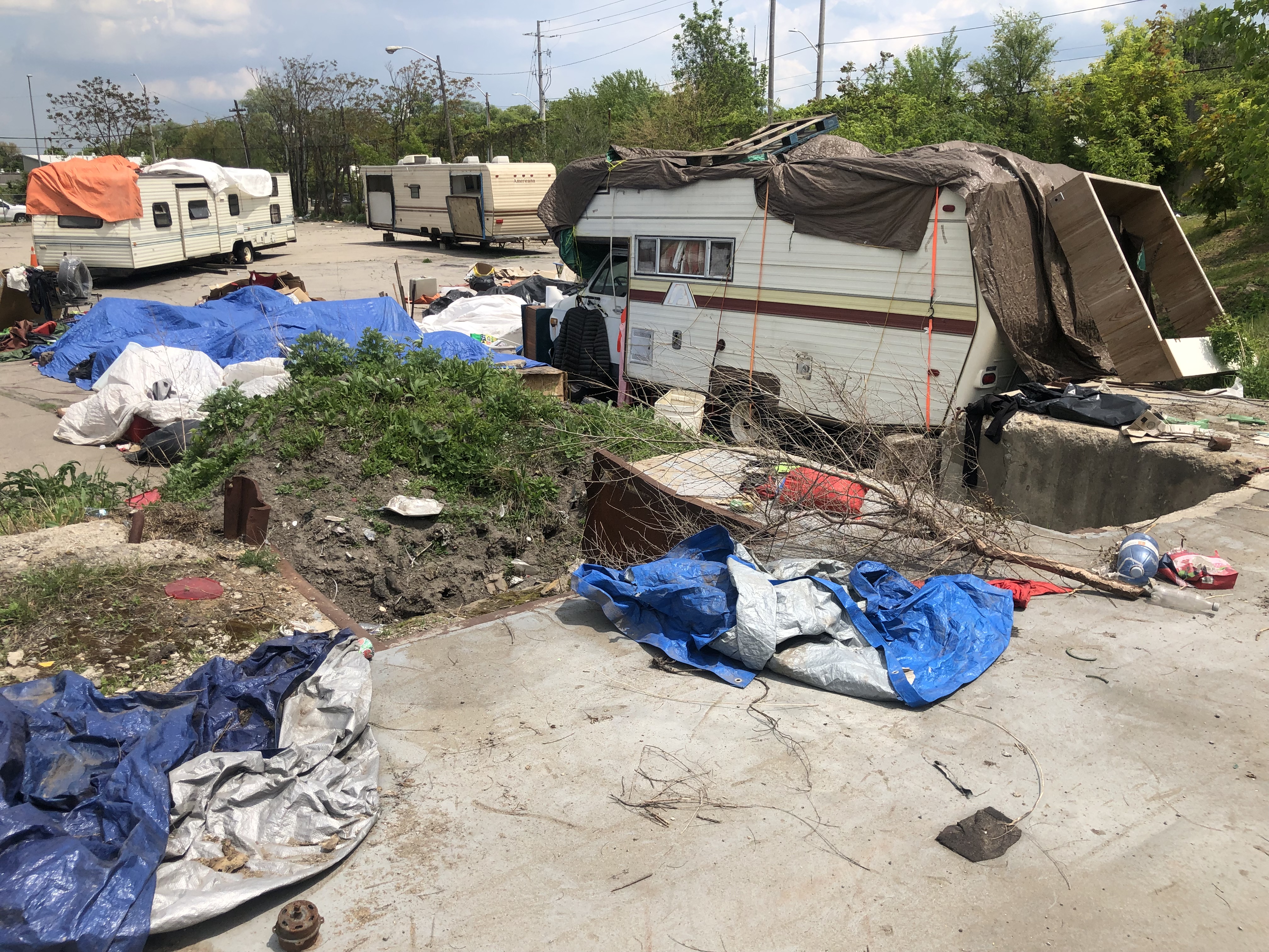 Ontario woman living illegally in RV encampment as rents continue to rise