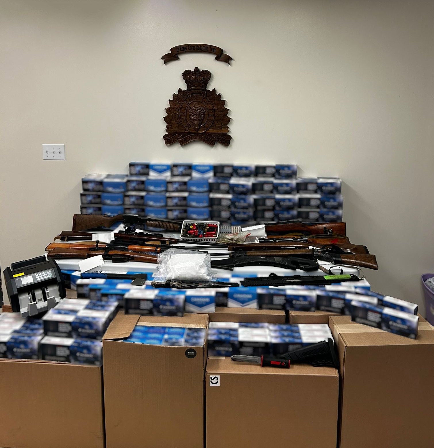 La Ronge man charged after 110K illegal cigarettes, weapons seized in bust: RCMP - Vimarsana News