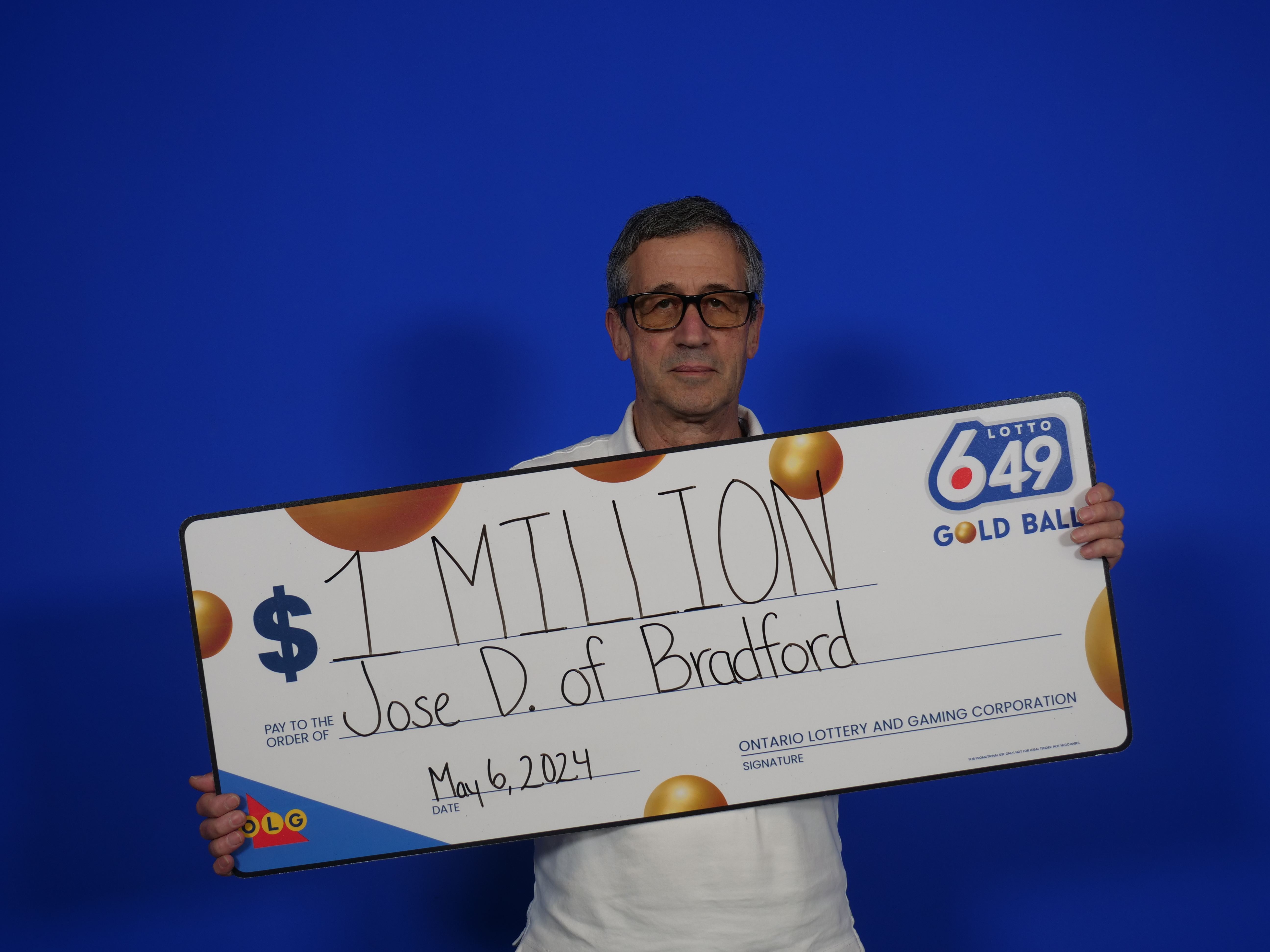 Retired construction worker wins $1 million playing lucky numbers