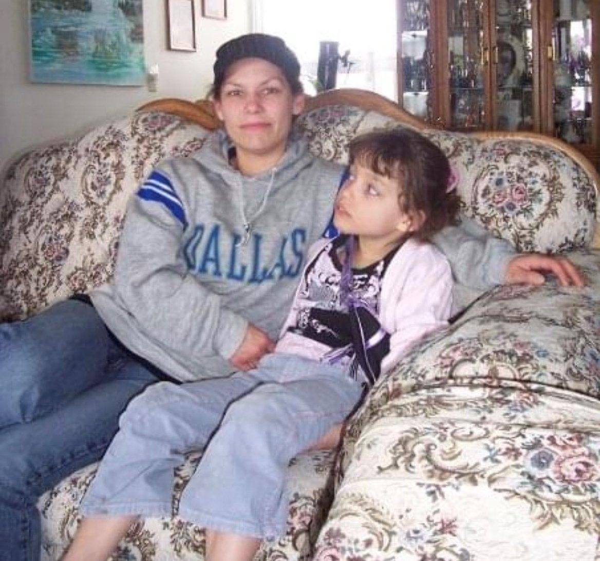 Maggie and Caitlin years ago.