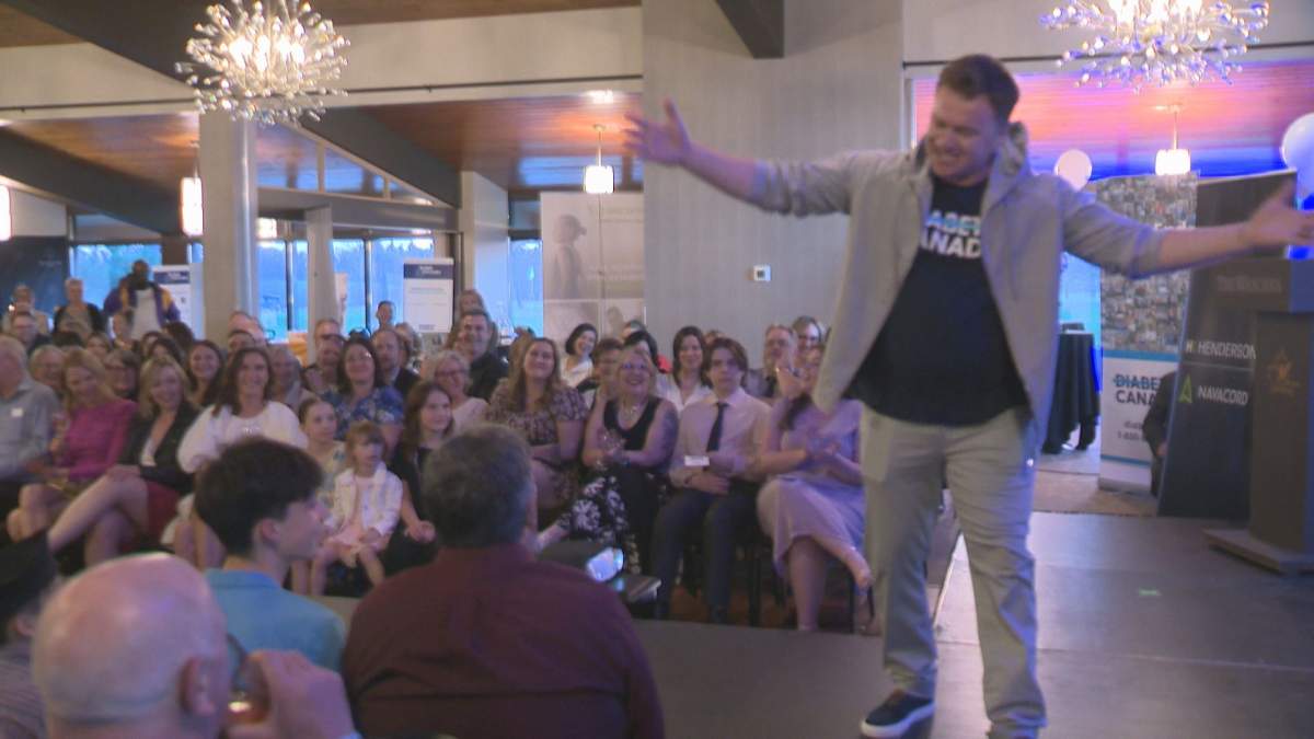Nate Gawley also hit the runway to raise awareness of diabetes.