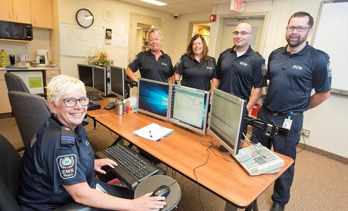 An undated photo of Niagara EMS’s emergencyTitling communication nurses