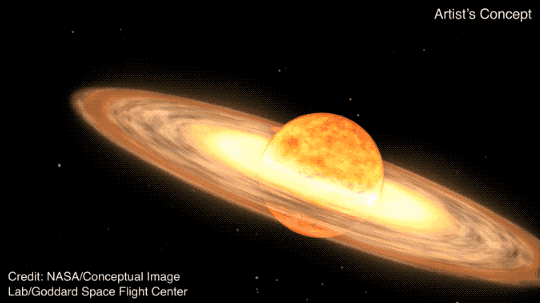 A NASA illustration of T Corona Borealis, which is set to undergo a nova explosion.
