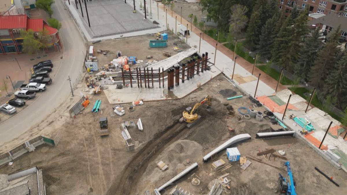 Construction continues on the $49 million reimagining of the Eau Claire Plaza
