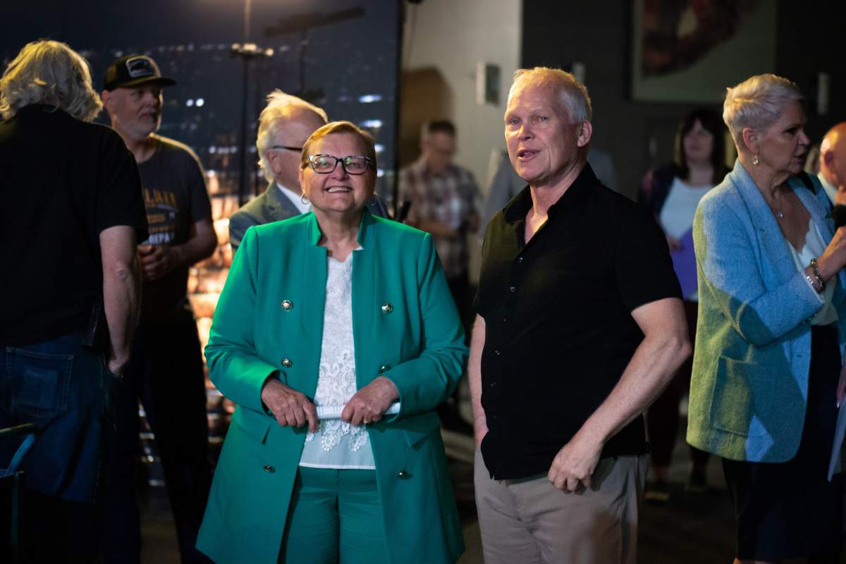 Parks, Culture and Sport Minister Laura Ross (left) joined Creative Saskatchewan for the announcement.