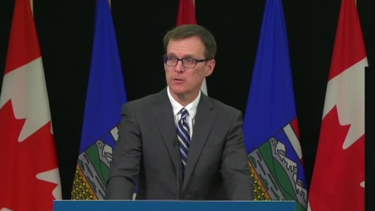 Shawn McLeod during a government news conference in his role as deputy minister of labour relations in April 2020.