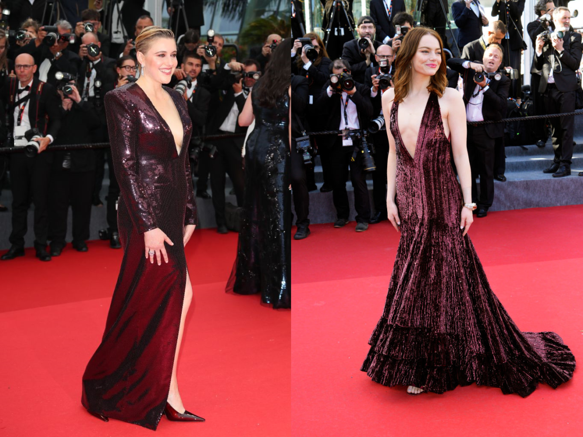 Greta Gerwig and Emma Stone at the Cannes Film Festival