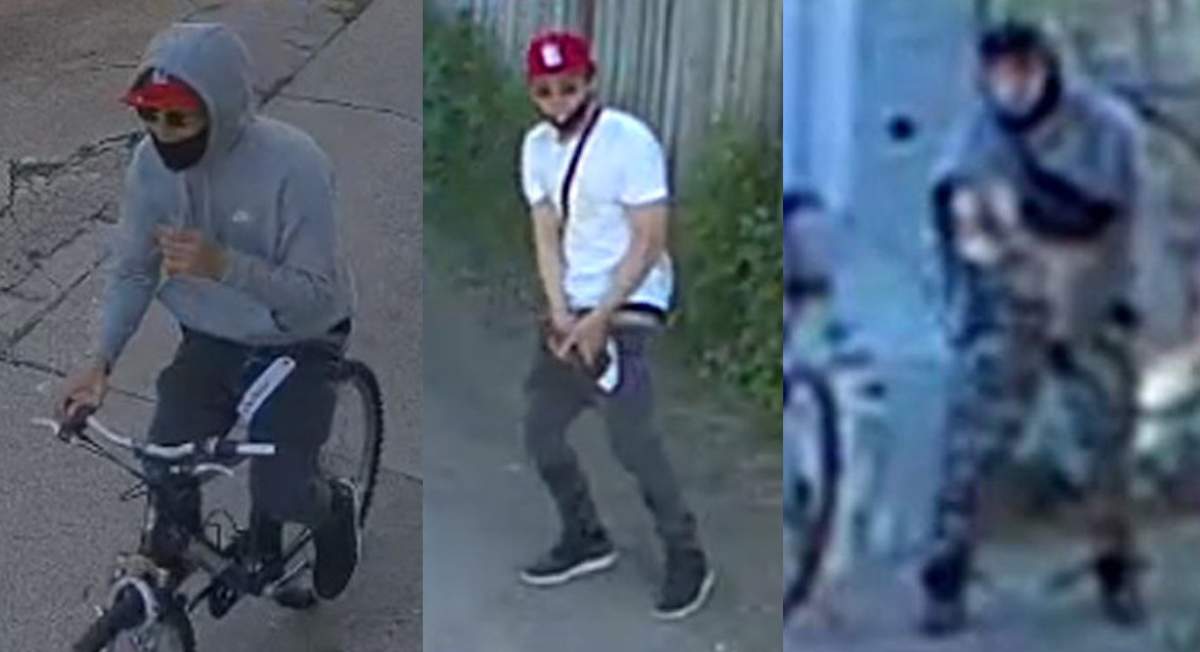 Photo of two suspects connected with a central Hamilton, Ont. shooting on May 13, 2024.