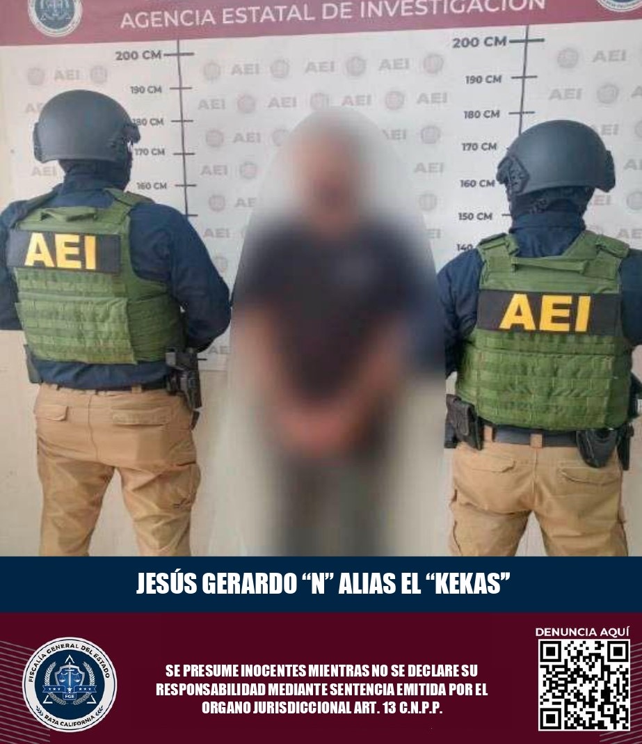 Blurred out photo of Jesús Gerardo “N”, a Mexican man charged with the forced disappearance of three surfers who went missing in Baja California on April 27, 2024.