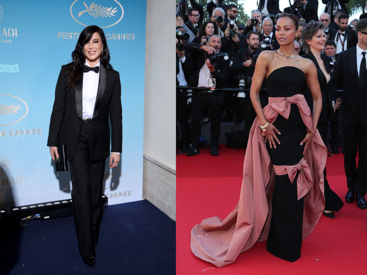 Nadine Labaki and Zoe Saldana at the Cannes Film Festival