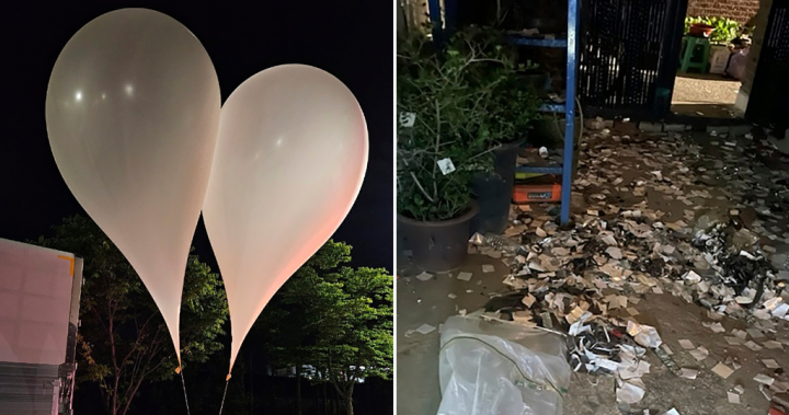 Северна Корея изпраща балони с изпражнения и боклук в Южна Корея