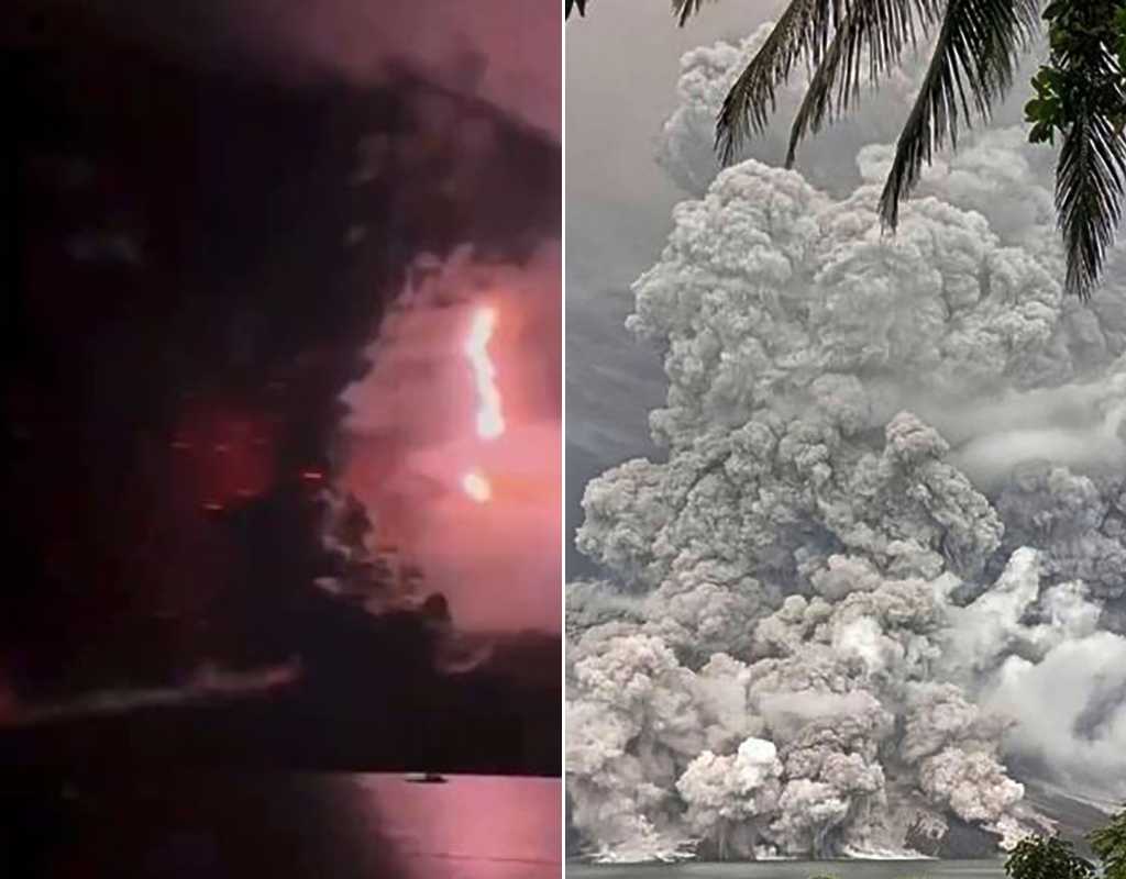 Volcano eruption spurs lightning, spectacular Mordor-like sky in
Indonesia