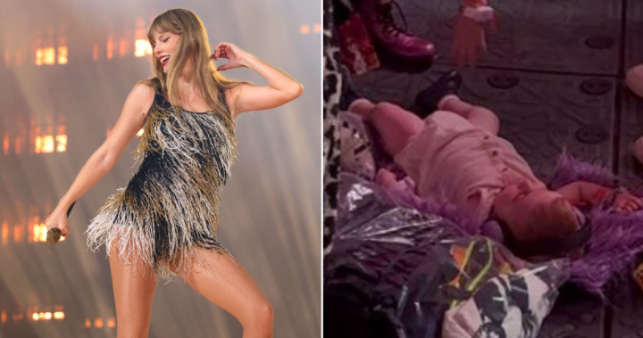 Taylor Swift fans outraged after baby spotted sleeping on concert floor – National