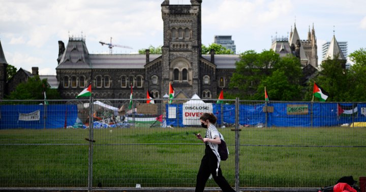 Организаторите на пропалестински лагер в Университета на Торонто казват че все още