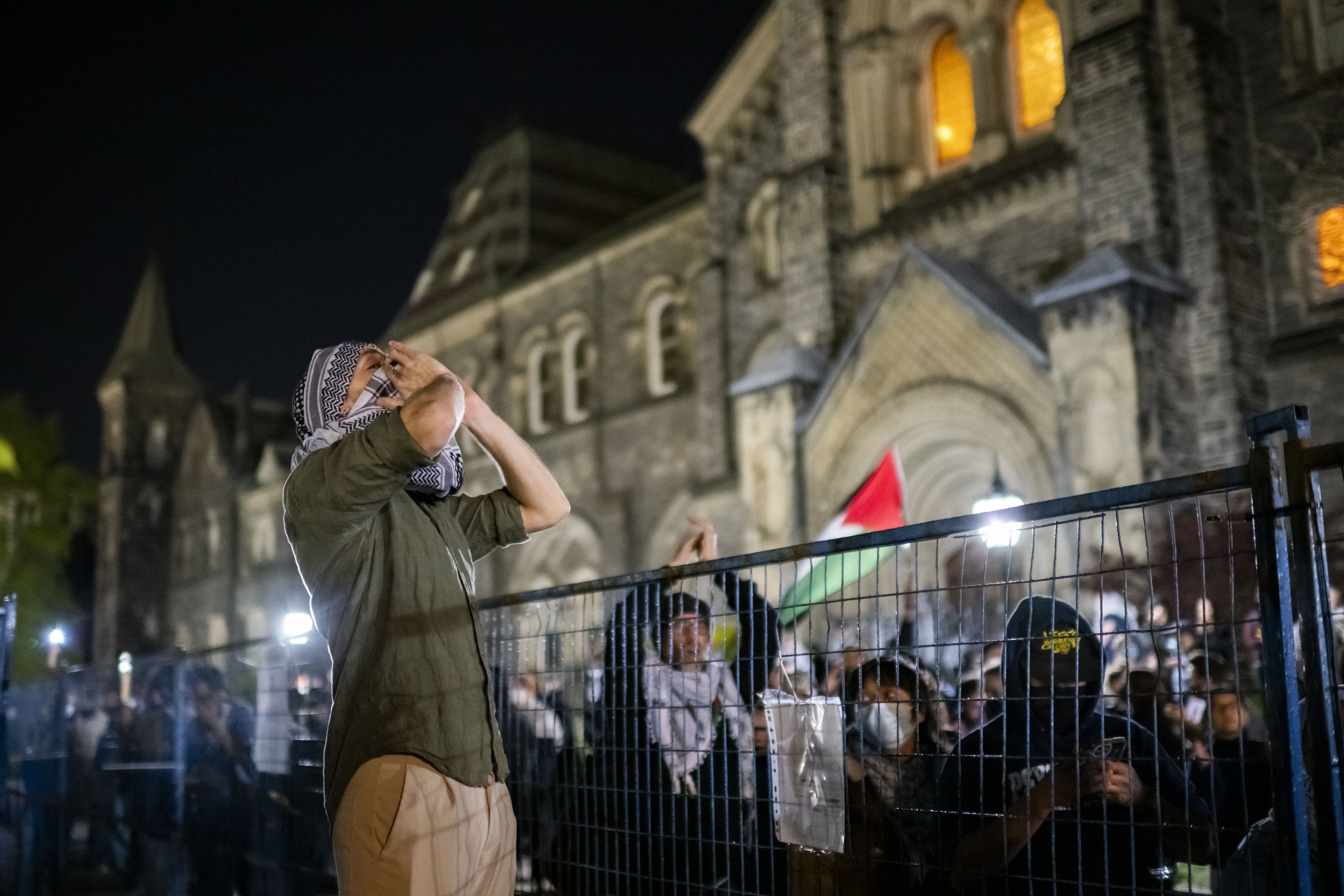Организаторите на пропалестински протестен лагер в Университета на Торонто заявиха в сряда