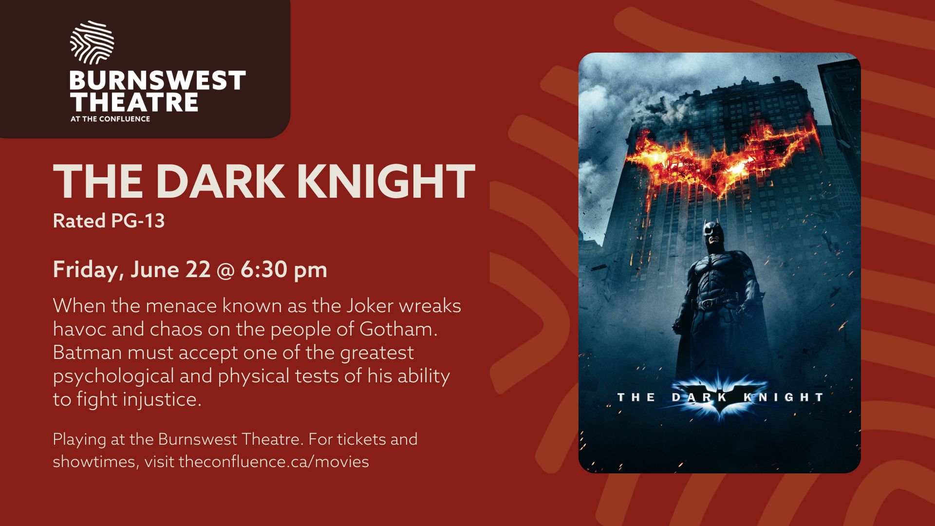 The Dark Knight Film Screening at The Confluence GlobalNews Events