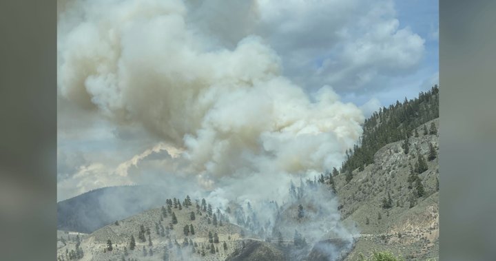 Службата за диви пожари на Британска Колумбия съобщи, че в