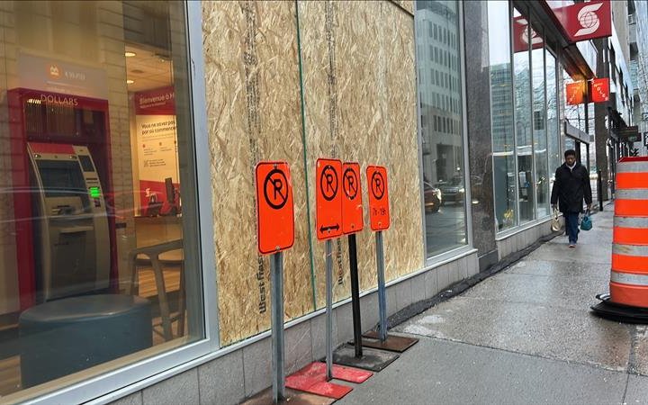 Windows shattered, property damaged as May Day protests turn violent in Montreal