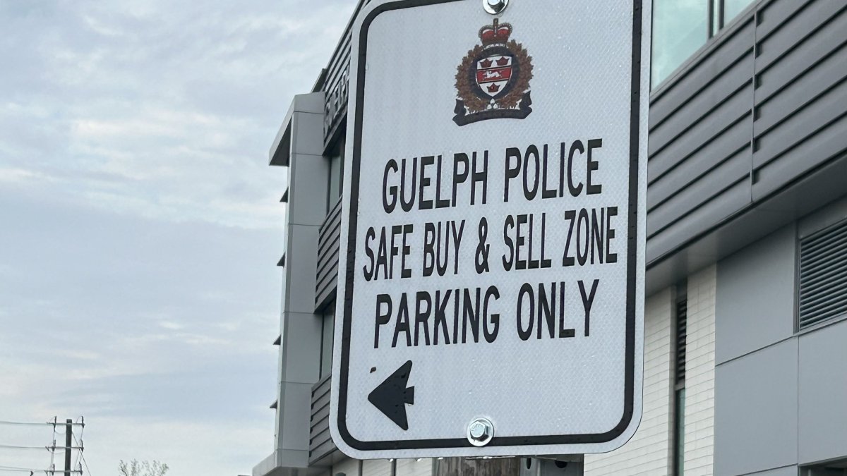 Guelph police have set up a safe exchange zone next to police headquarters.