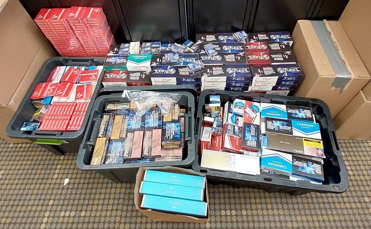 Calgary police seize $140,000 worth of contraband cigarettes after an investigation in the downtown core.