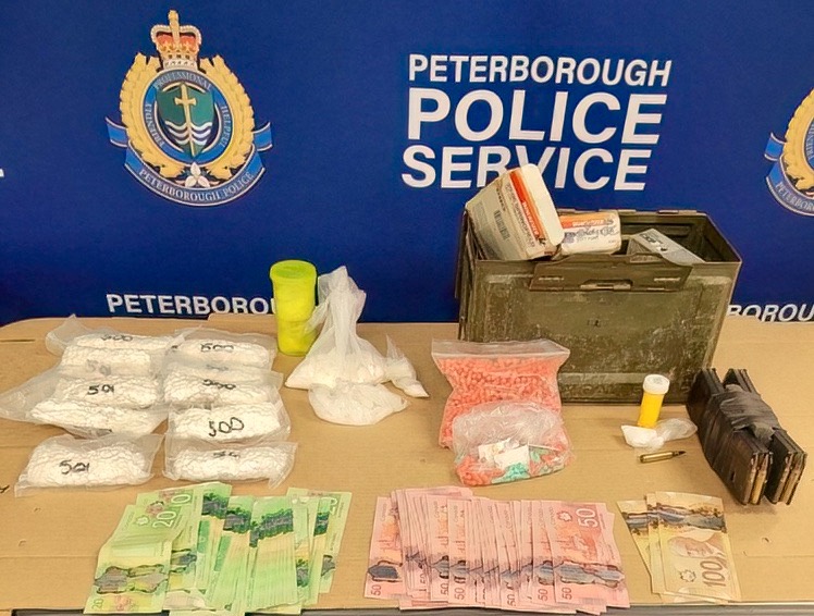 Peterborough police arrested three people after seizing drugs, pills, ammo at residences on May 2, 2024.