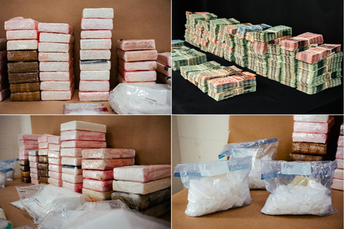 Over the 13 months, police said they seized more than 86 kilograms of cocaine, over three kilograms of crystal methamphetamine and around 700 grams of MDMA, also known as ecstasy.