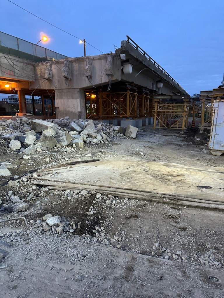 Gardiner Expressway construction