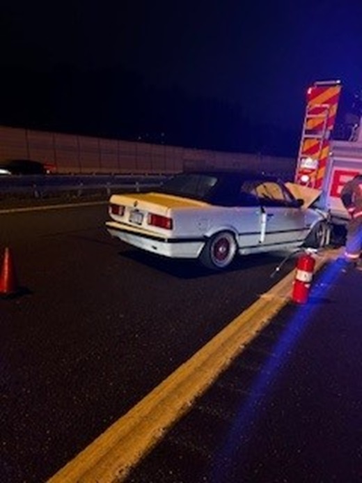 The driver, a 29-year-old man from Brampton, Ont., was heading eastbound on Highway 403.