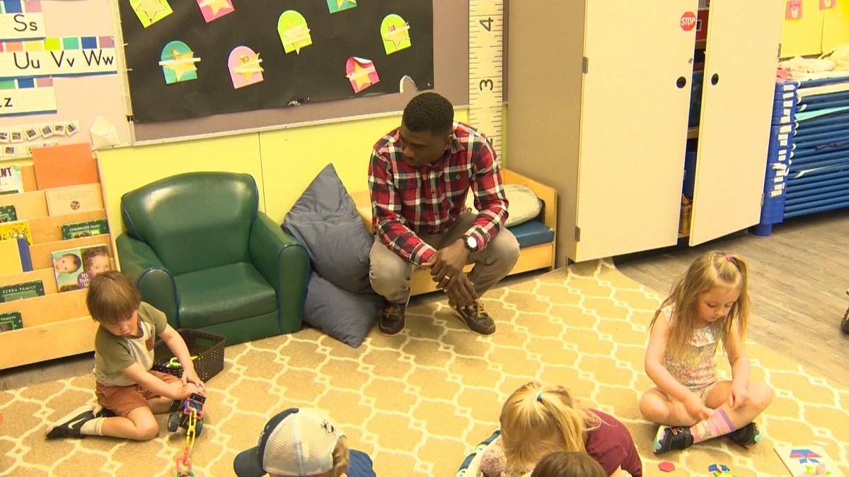 Folu Oloyede with his students at Maven Lane in Vernon, B.C. 