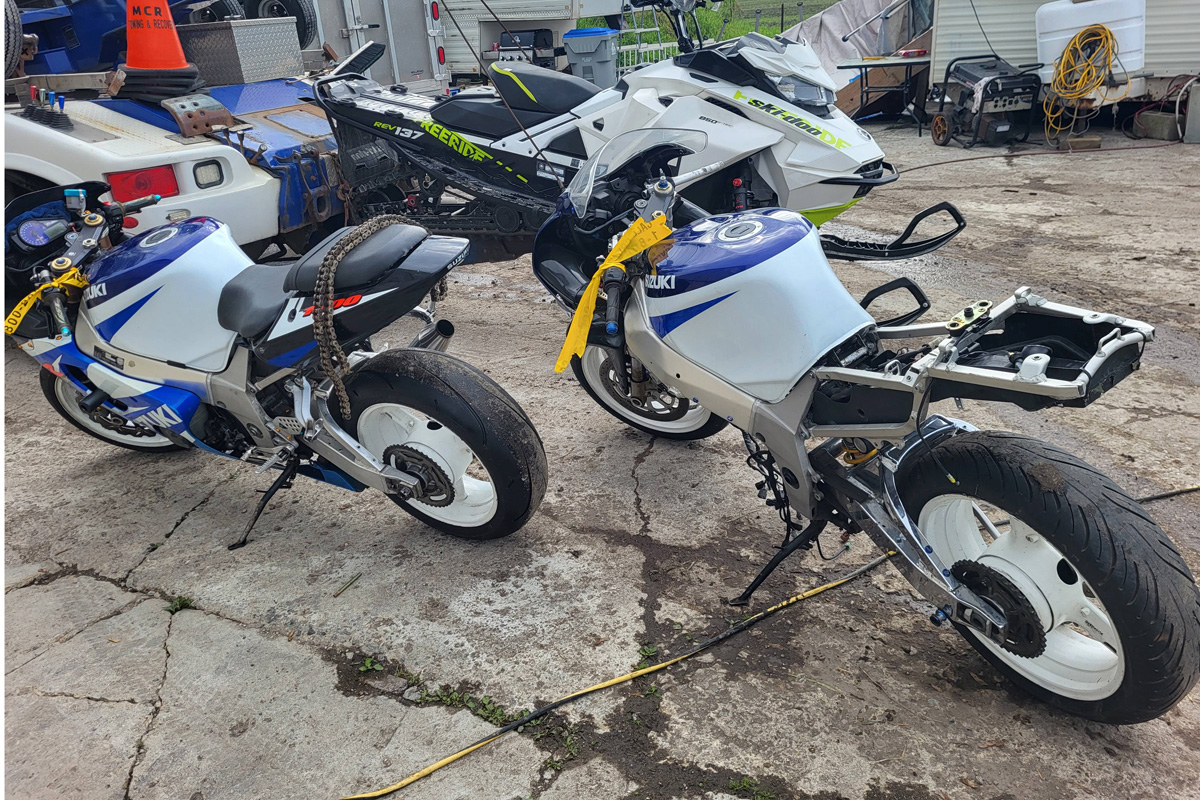 Police say they recovered $100,000 in stolen goods during the raid.