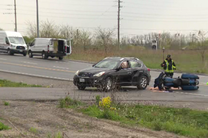 Man airlifted to Toronto hospital after Oshawa crash involving motorcycle