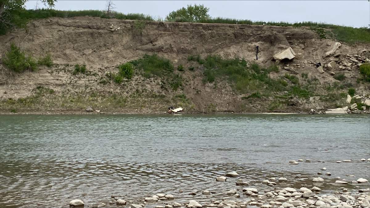 Lethbridge police were called just before 8 p.m. Wednesday, May 29, 2024, to a report of a vehicle that went off the road and into the Old Man River.