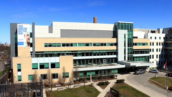 Exterior of St. Joseph's hospital, London, Ont. 