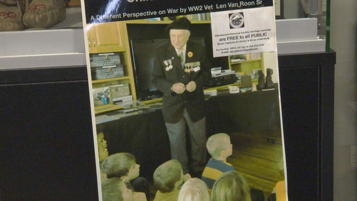 At 102-years-old, Van Roon still speaks to students in local schools.