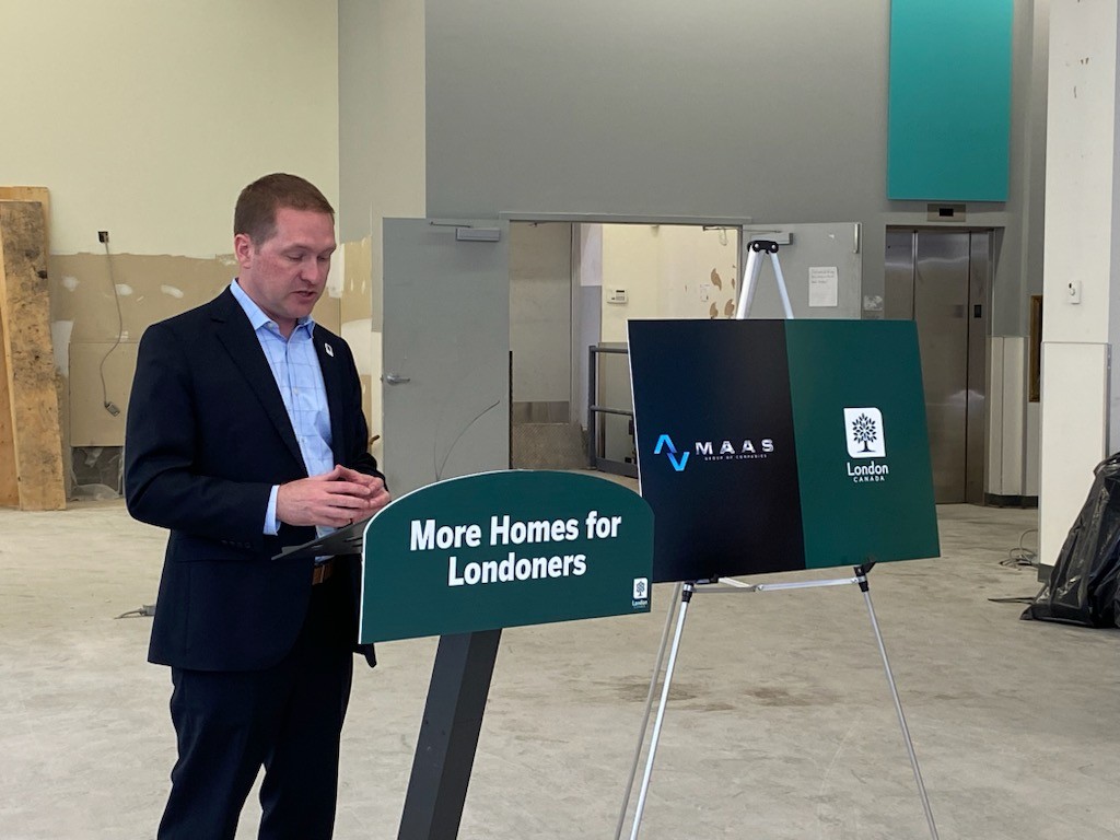 Mayor Josh Morgan announced that the city has approved the first application for an office-to-residential community improvement program.