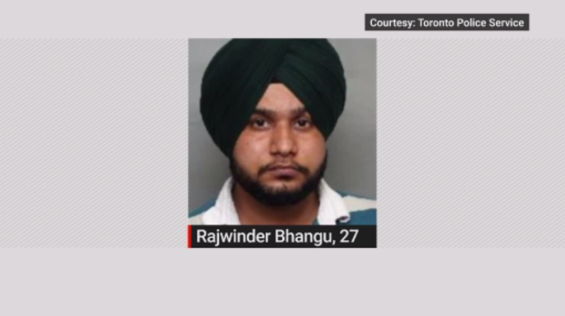 Brampton resident Rajwinder Bhangu, 27, was charged with committing an indecent act and sexual assault, police said. .