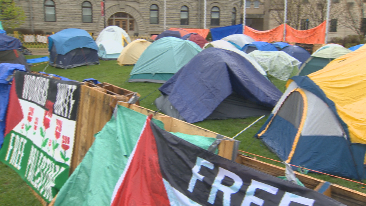 The University of Winnipeg encampment.