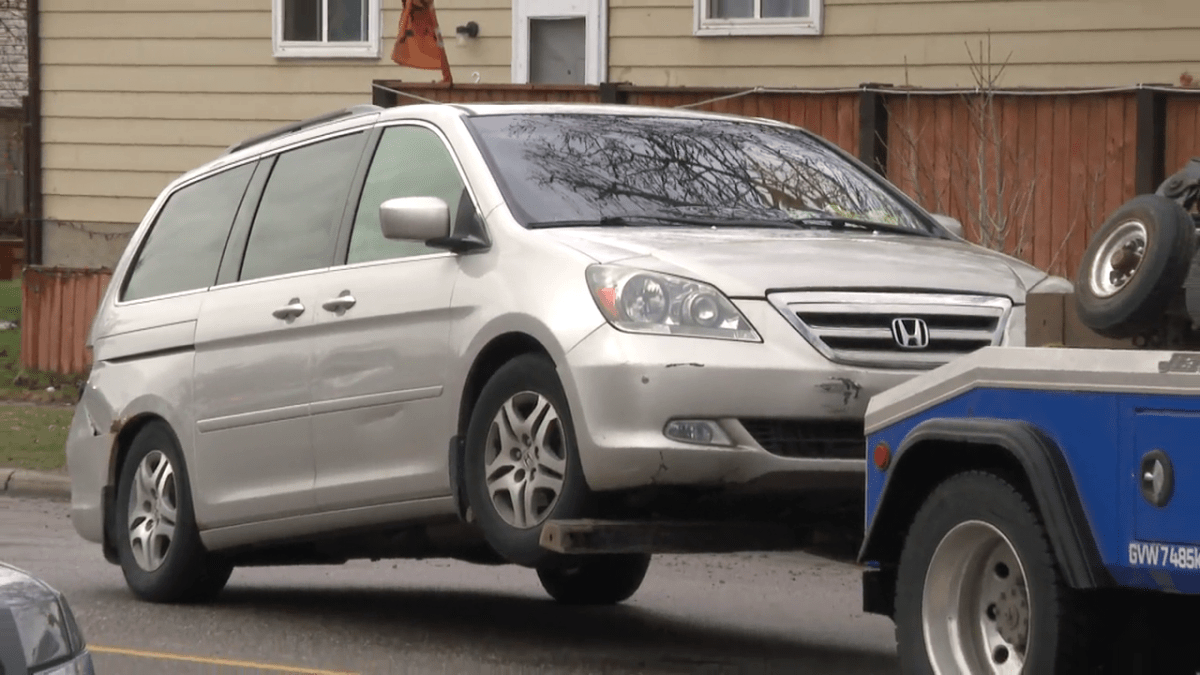 One person is in custody after a crash in the northeast Calgary neighbourhood of Castleridge on Thursday morning.