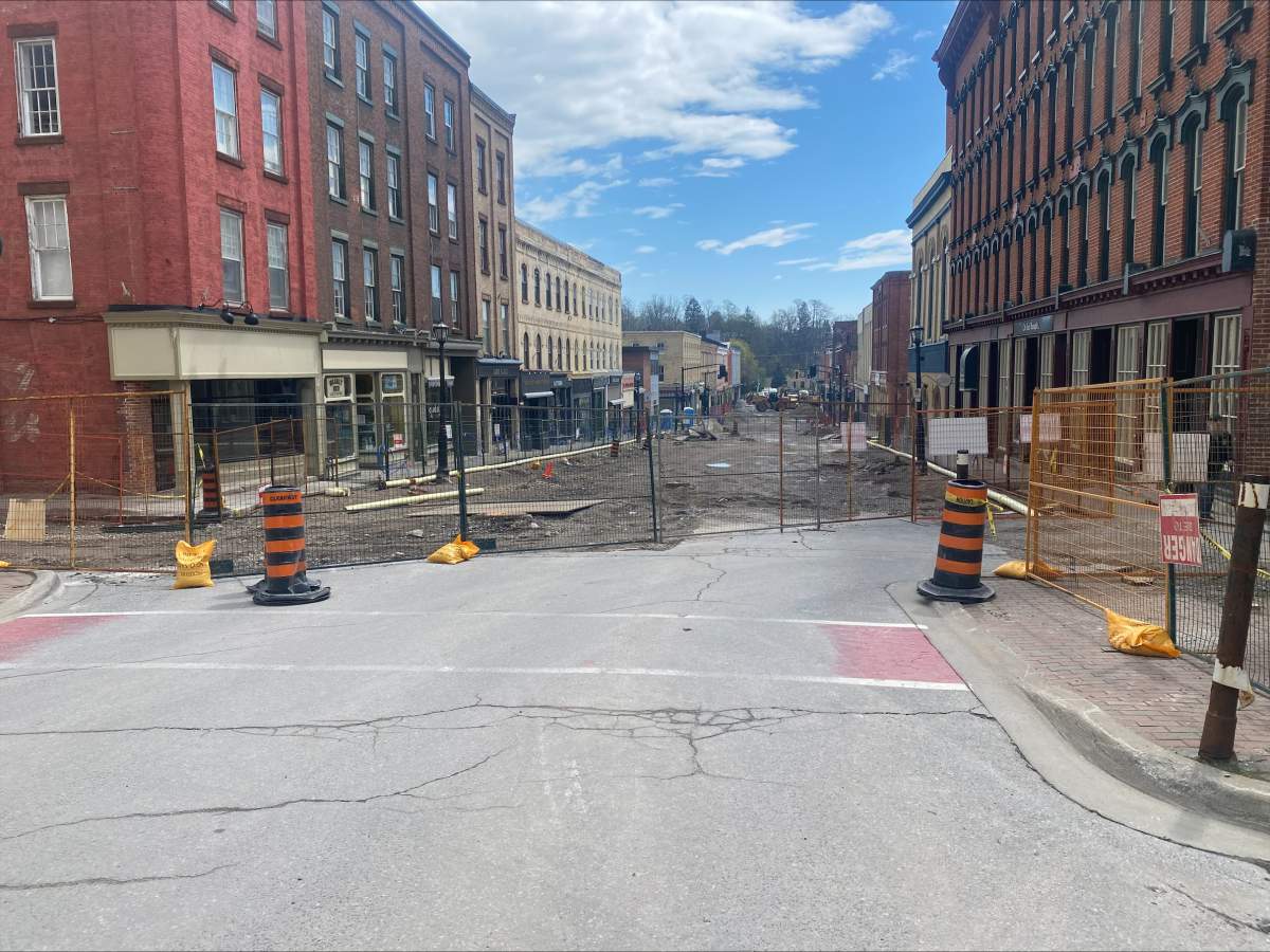 Walton Street reconstruction is underway in Port Hope, Ont.