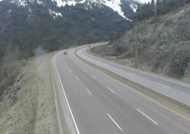 Snow is possible on the Coquihalla on Sunday night, May 5, 2024.
