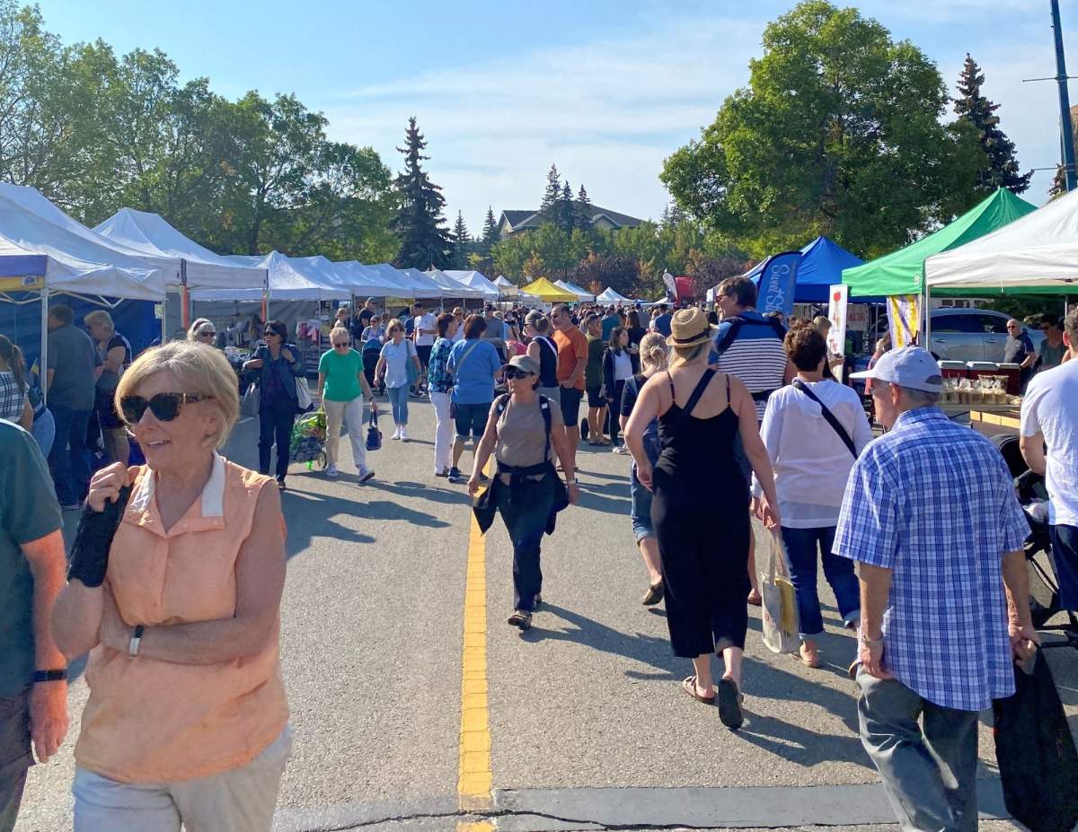 Canada's largest outdoor farmers' market is the one in St. Albert, Alberta.