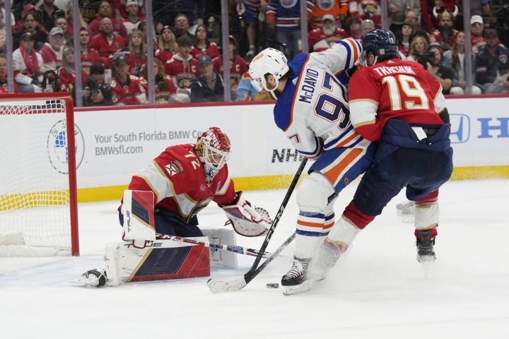 Oilers need to ‘keep testing’ Panthers goalie Bobrovsky as Stanley Cup final comes to Edmonton