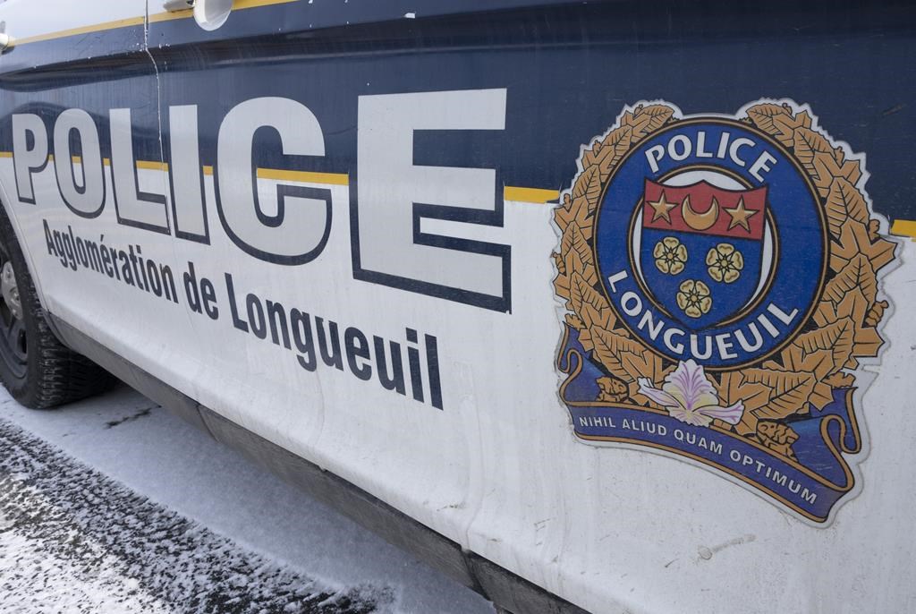 A Longueuil police car is seen in Longueuil, Que., Wednesday, Feb. 22, 2023. THE CANADIAN PRESS/Ryan Remiorz.