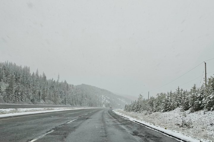 Snow falls on B.C. Interior mountain passes and local ski hills