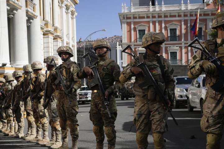 Bolivia’s president says attempted coup underway as military floods capital