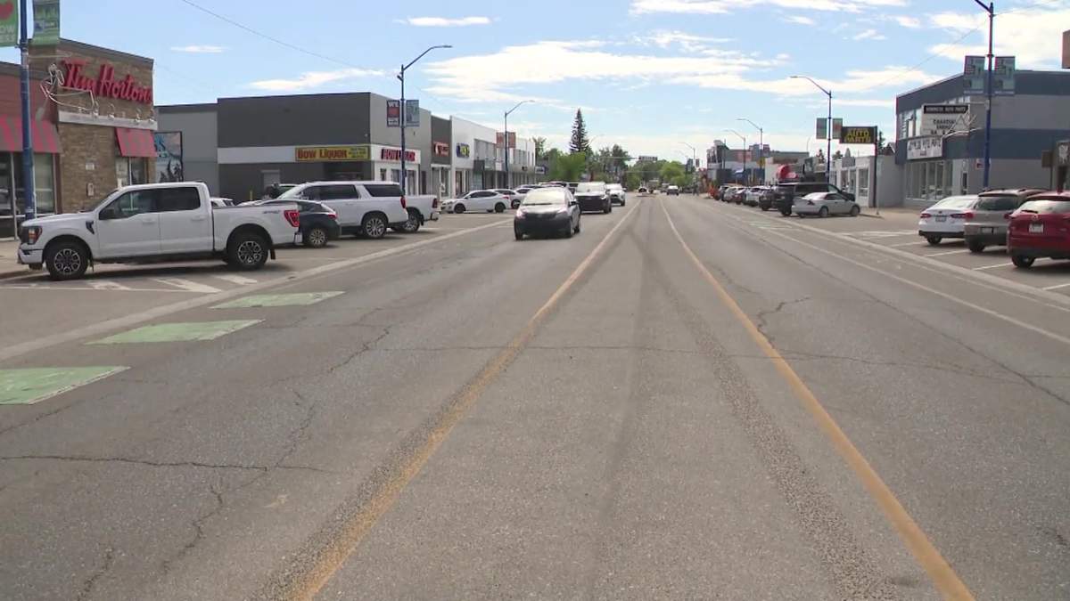 A photo of a street in Calgary's Bowness neighbourhood on June 10, 2024.