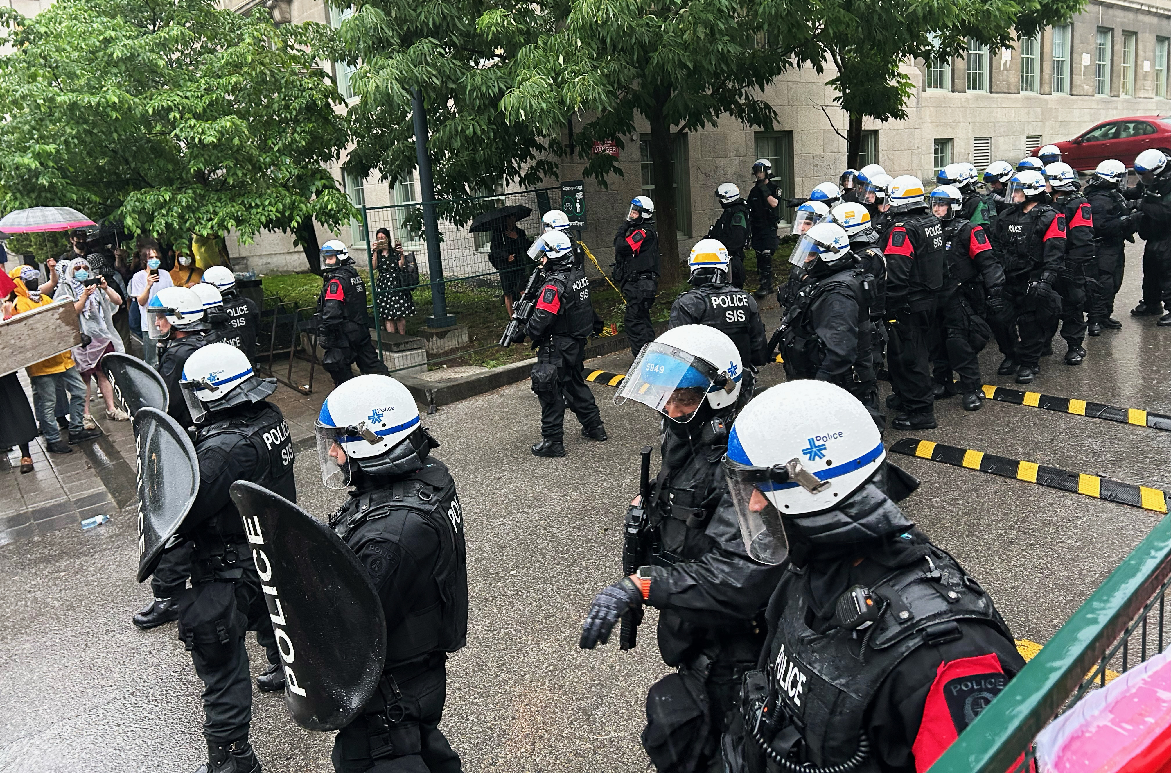 Montreal police arrest 15, disperse protesters at McGill administration building