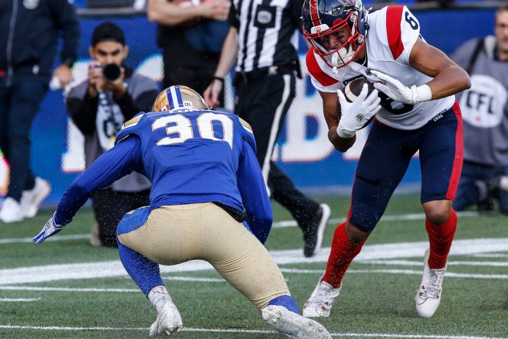 Winnipeg Blue Bombers offence stalls in season opening loss to Alouettes