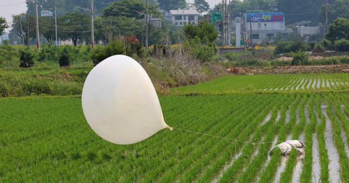 Северна Корея отново изпраща балони за боклук, докато напрежението с Южна Корея расте